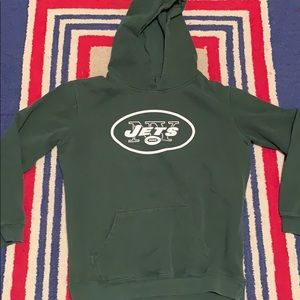 Jets green cotton elite performance sweatshirt.